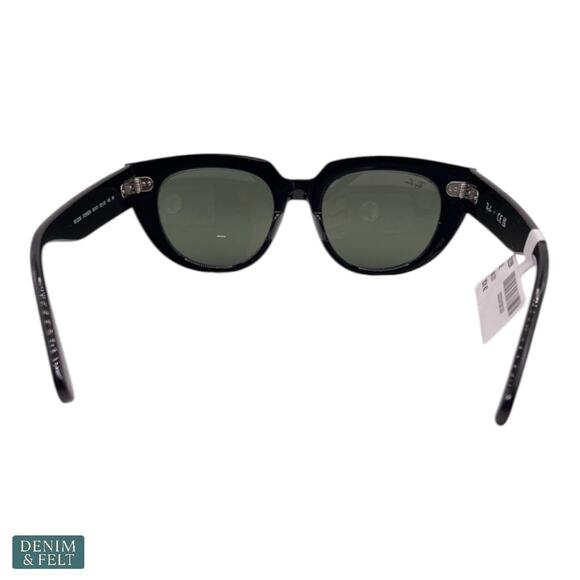 NEW Ray-Ban Doreen Square Sunglasses Polished Black G-15 Green Lenses RB2286 main image 16
